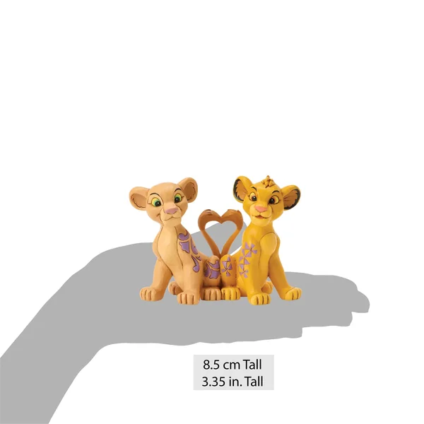 Figurine Nala et Simba Cœur - Disney Traditions
