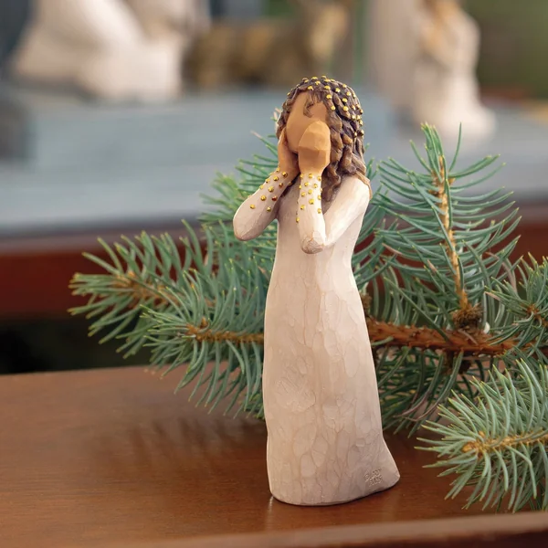 Figurine Petit Ange de Noël - Willow Tree - Admiration et émerveillement
