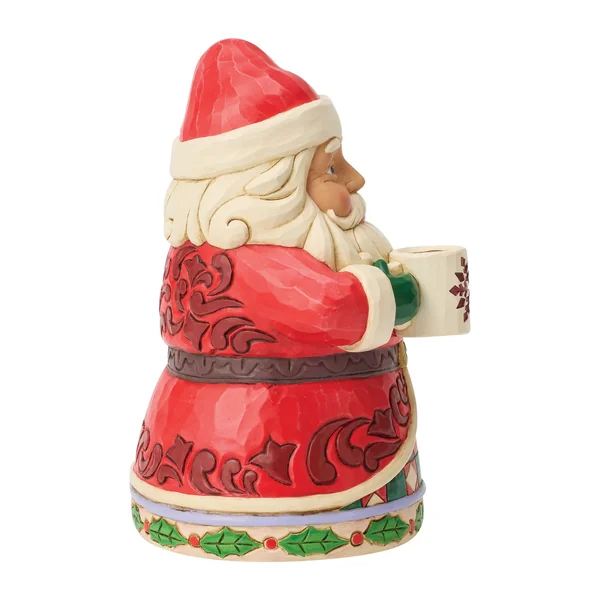 Figurine Père Noël Chocolat Chaud - Heartwood Creek