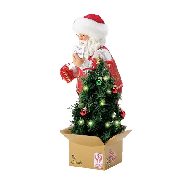 Figurine Père Noël Colis - Possible Dreams