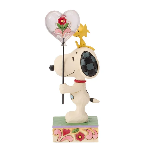 Figurine Snoopy avec ballon cœur - Peanuts by Jim Shore