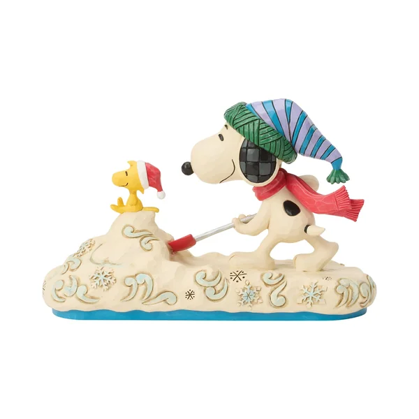 Figurine Snoopy déneigeant - Peanuts by Jim Shore