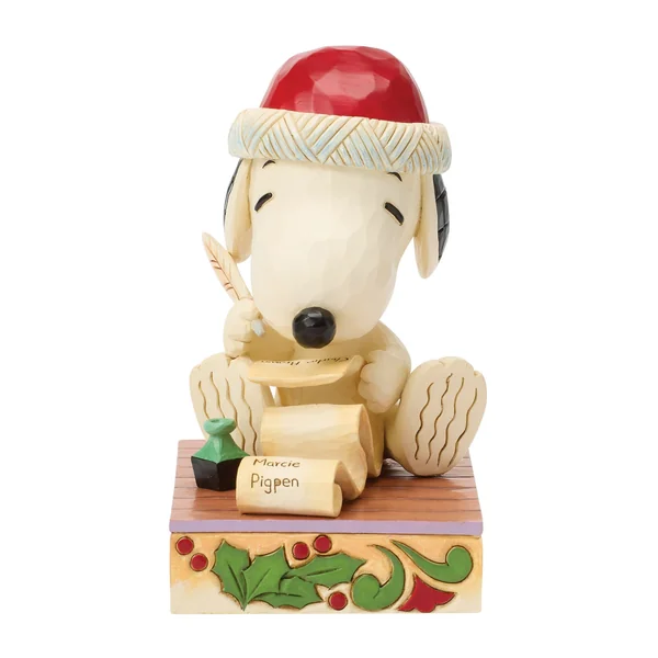 Figurine Snoopy et Woodstock Liste de Noël - Peanuts by Jim Shore