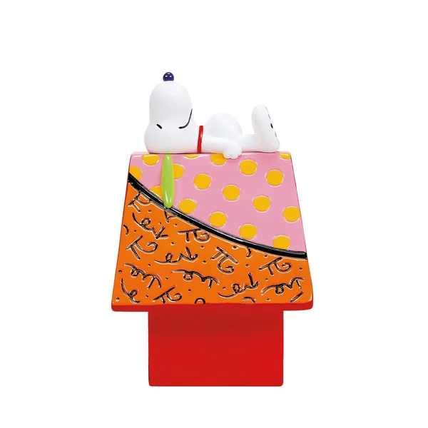 Figurine Snoopy sur sa niche - Peanuts by Britto
