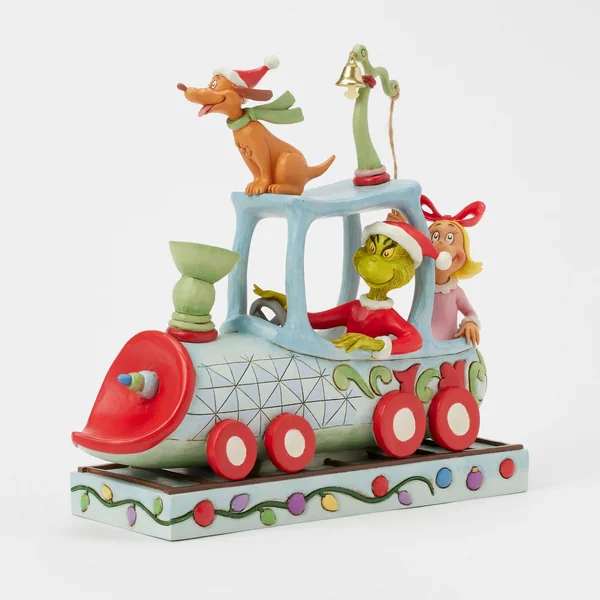 Figurine Train Grinch et ses amis - Grinch by Jim Shore