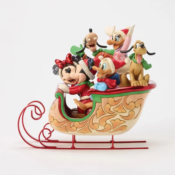 Figurine Traîneau de Mickey et ses amis - Disney Traditions