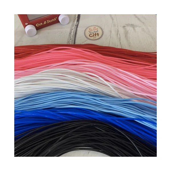 Fils de scoubidou - Bleu Marine (par 3)