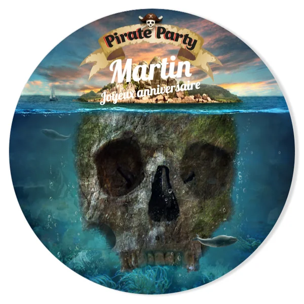 Fotocroc à personnaliser - Pirate Ile Fantôme