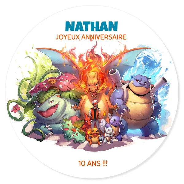Fotocroc à personnaliser - Pokémon dragon