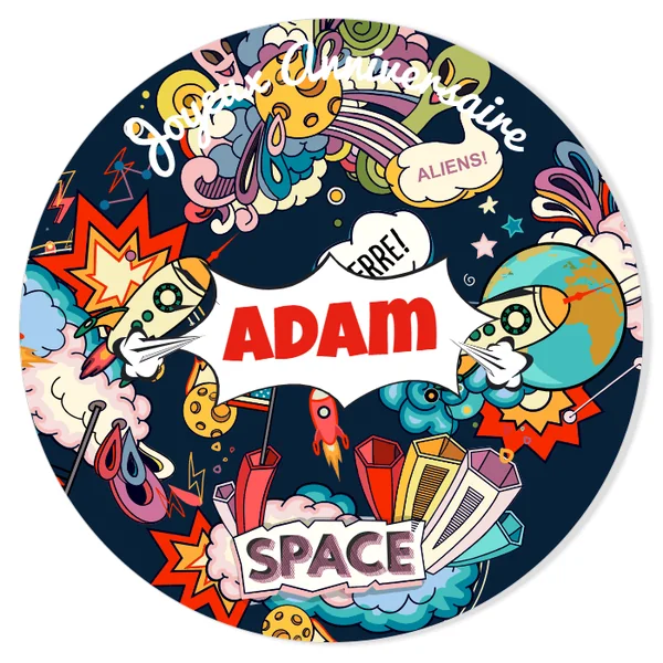 Fotocroc à personnaliser - Space Cartoon