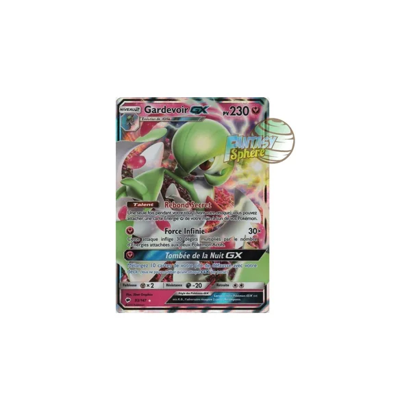Gardevoir GX - Ultra Rare 93/147 - Soleil et Lune 3 Ombres Ardentes