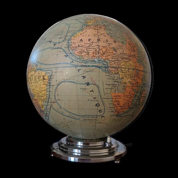 Globe Art Déco avec éclairage