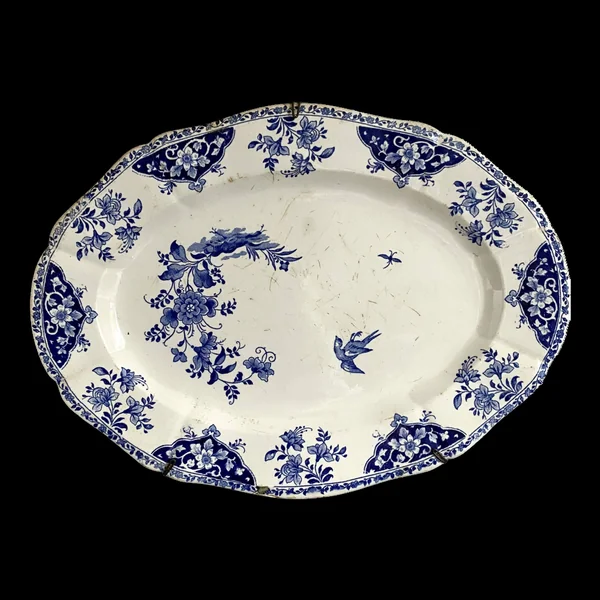 Grand plat ancien décoratif Gien