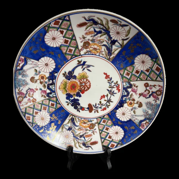 Grand plat ancien en porcelaine Imari