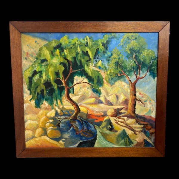 Grande huile sur toile