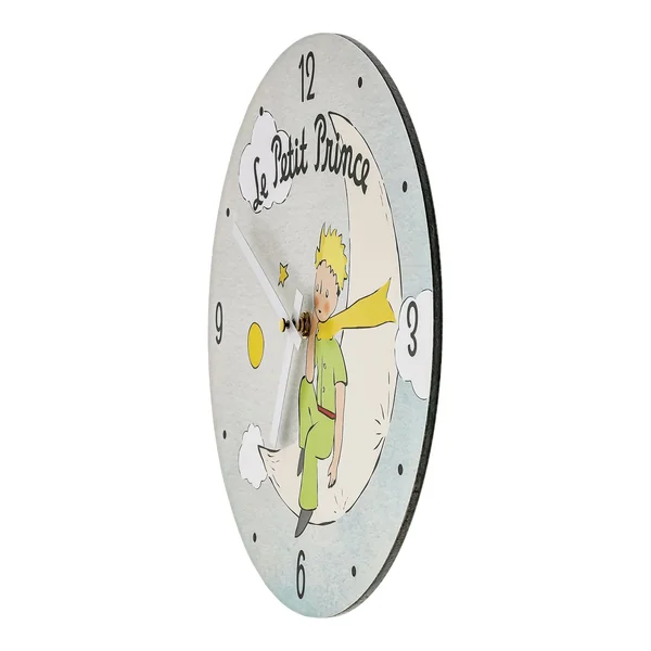 Horloge bois Lune - Le Petit Prince
