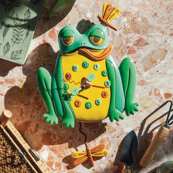 Horloge Grenouille Libellule- Allen Designs