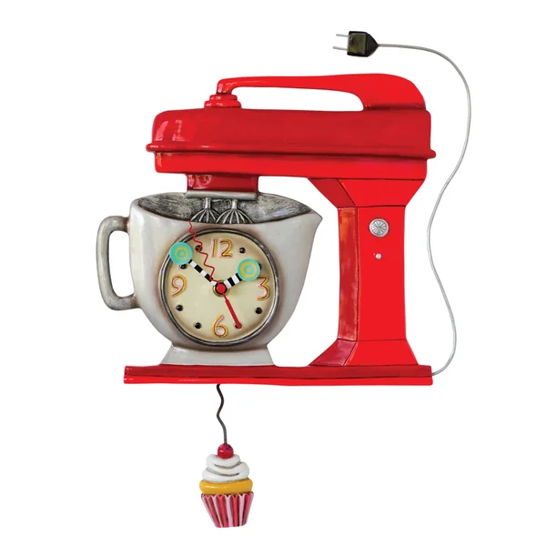 Horloge Mixeur Vintage Rouge - Allen Designs