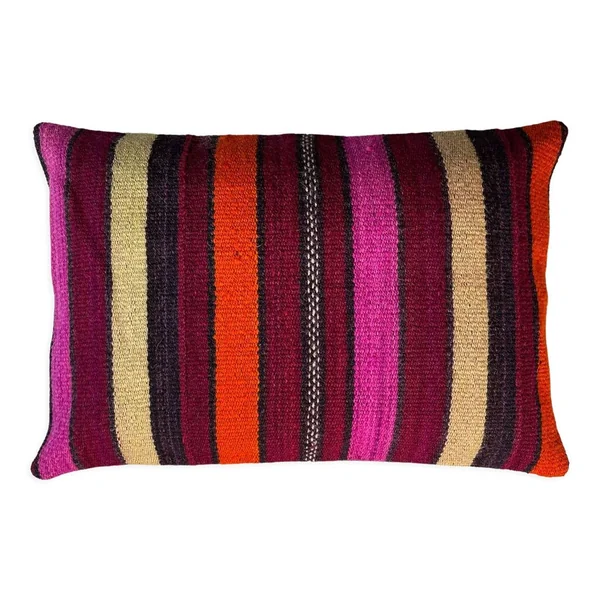 Housse de coussin vintage turque faite à la main, 40 x 60 cm