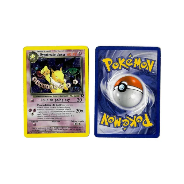 Hypnomade Obscur 9/82 Team Rocket Holo Unlimited Français Voir Scan