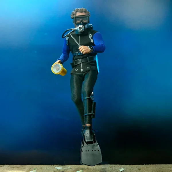 JAWS - 8” CLOTHED ACTION FIGURE - HOOPER (SHARK CAGE)