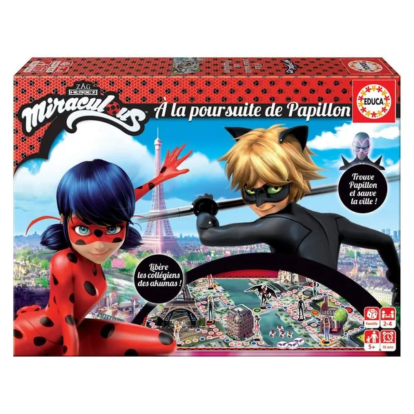 Jeu Miraculous - à la poursuite de papillon