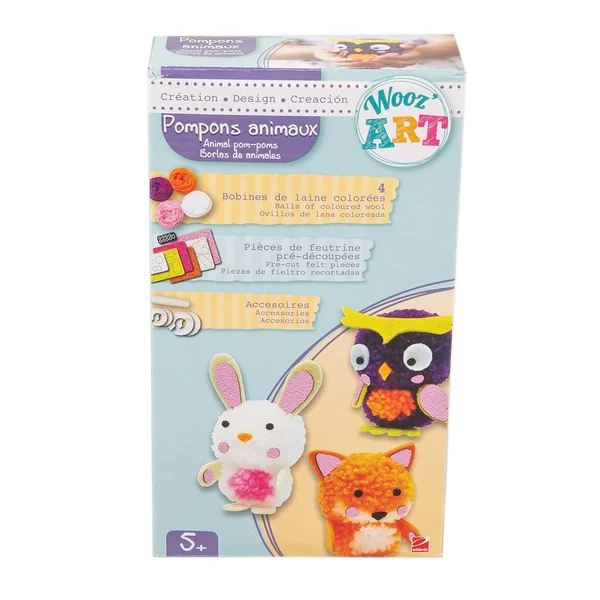 Kit créatif : Pompons Animaux