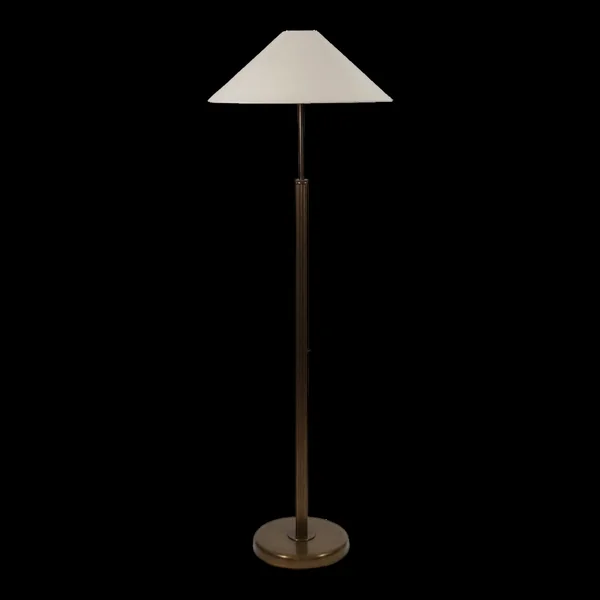 Lampe de sol en laiton vintage décor colonne