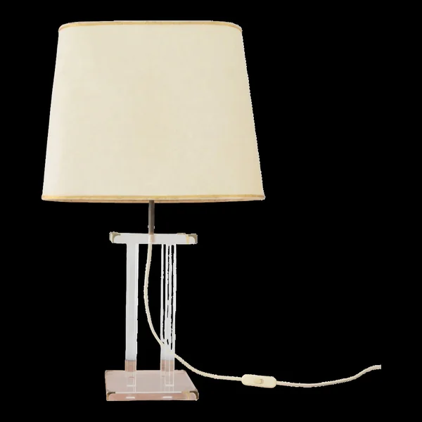 Lampe de table » Cristal » David Lange vintage 1970s