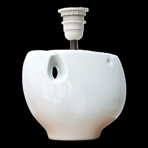 Lampe forme libre en porcelaine de Virebent années 70