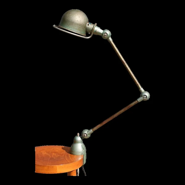 Lampe JIELDE 2 bras verte fixation étau