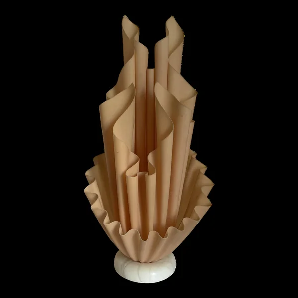 Lampe vintage 1970 Georgia Jacob modèle Corolle - 51 cm