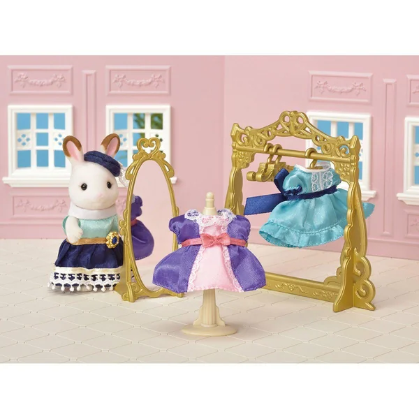 Le dressing de mode et tenues de soirée Sylvanian Families