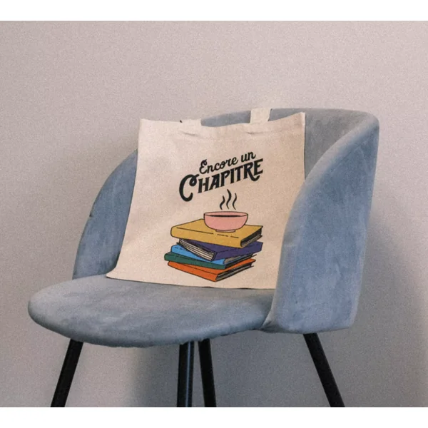 Le tote-bag en coton bio « encore un chapitre »