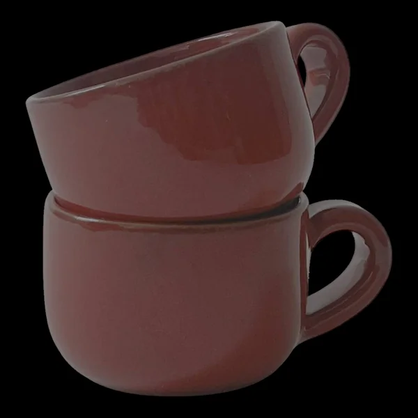 Lot de 2 tasses en céramique émaillée Robert Picault, Vallauris 1950