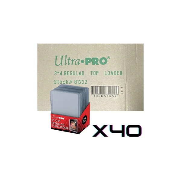 Lot de 40 packs de 25 Toploaders - Ultra Pro - Regular 35 pt Transparent