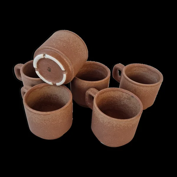 Lot de 6 tasses en grès