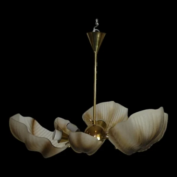 Lustre Murano en forme de coquillage