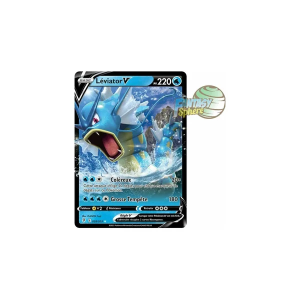 Léviator V - Ultra Rare 028/203 - Epee et Bouclier Evolution Celeste