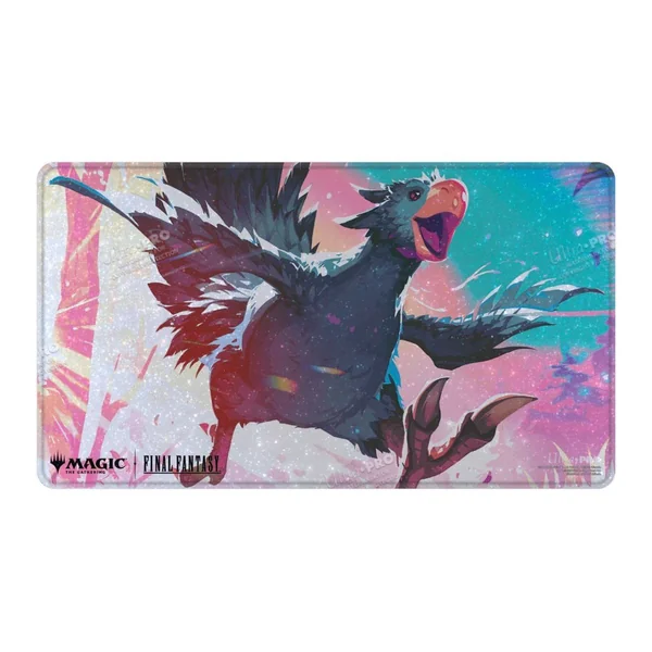 Magic: The Gathering®—FINAL FANTASY™ Traveling Chocobo (Black) Holofoil Playmat