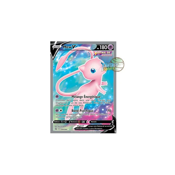 Mew V - Full Art Ultra Rare 250/264 - Epee et Bouclier Poing de Fusion