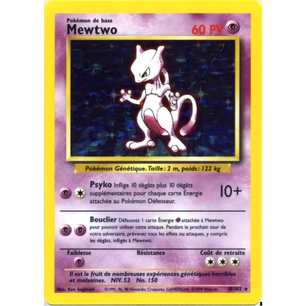 Mewtwo 10/102 (Holographique)