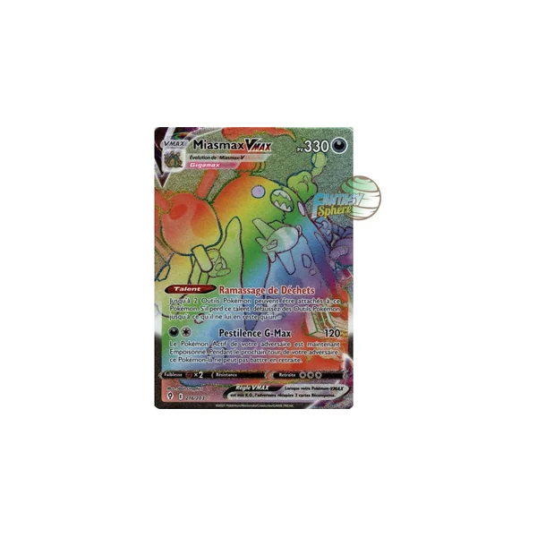 Miasmax VMAX - Secret Rare 216/203 - Epee et Bouclier Evolution Celeste