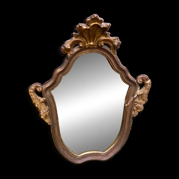 Miroir baroque doré à la feuille style Louis XV du 19ème