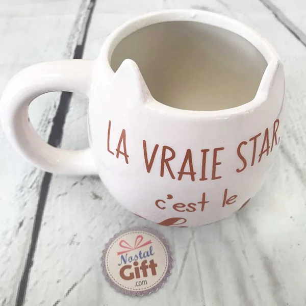 Mug 3D Chat - La vraie star c'est le chat