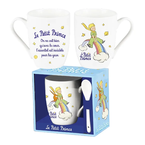 Mug avec cuillère Arc-en-ciel - Le Petit Prince