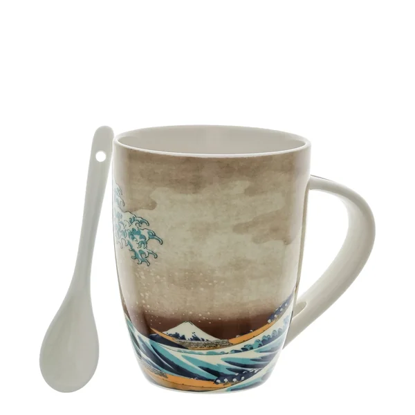 Mug avec cuillère La Vague - Hokusai