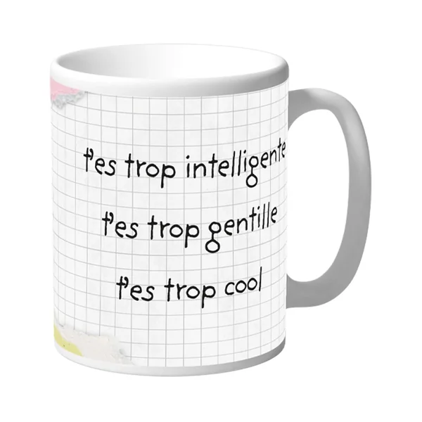 Mug Maîtresse Intelligente Gentille Cool - Petits Messages