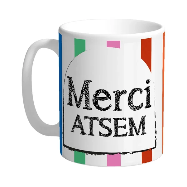Mug Merci ATSEM Rayures - Petits Messages