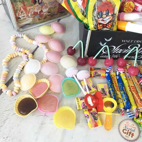 Méga coffret bonbon rétro - Blanche Neige